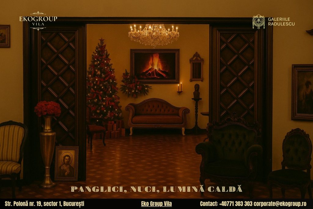 Decorațiuni de Crăciun cu farmec vintage: călătorie în Crăciunul anilor ’30 la Eko Group Vila